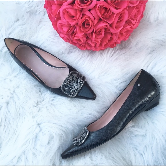 J Vincent black pointy flats - Picture 3 of 4